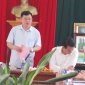 Đoàn kiểm tra của tỉnh và huyện về tiêu chí an toàn thực phẩm xã Thái Hòa năm 2023
