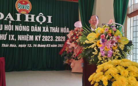 Đại hội đại biểu hội nông dân xã Thái Hòa lần thứ IX, nhiệm kỳ 2023-2028